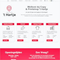 Screenshot of website
