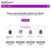 Screenshot of Multi Shoppee webste